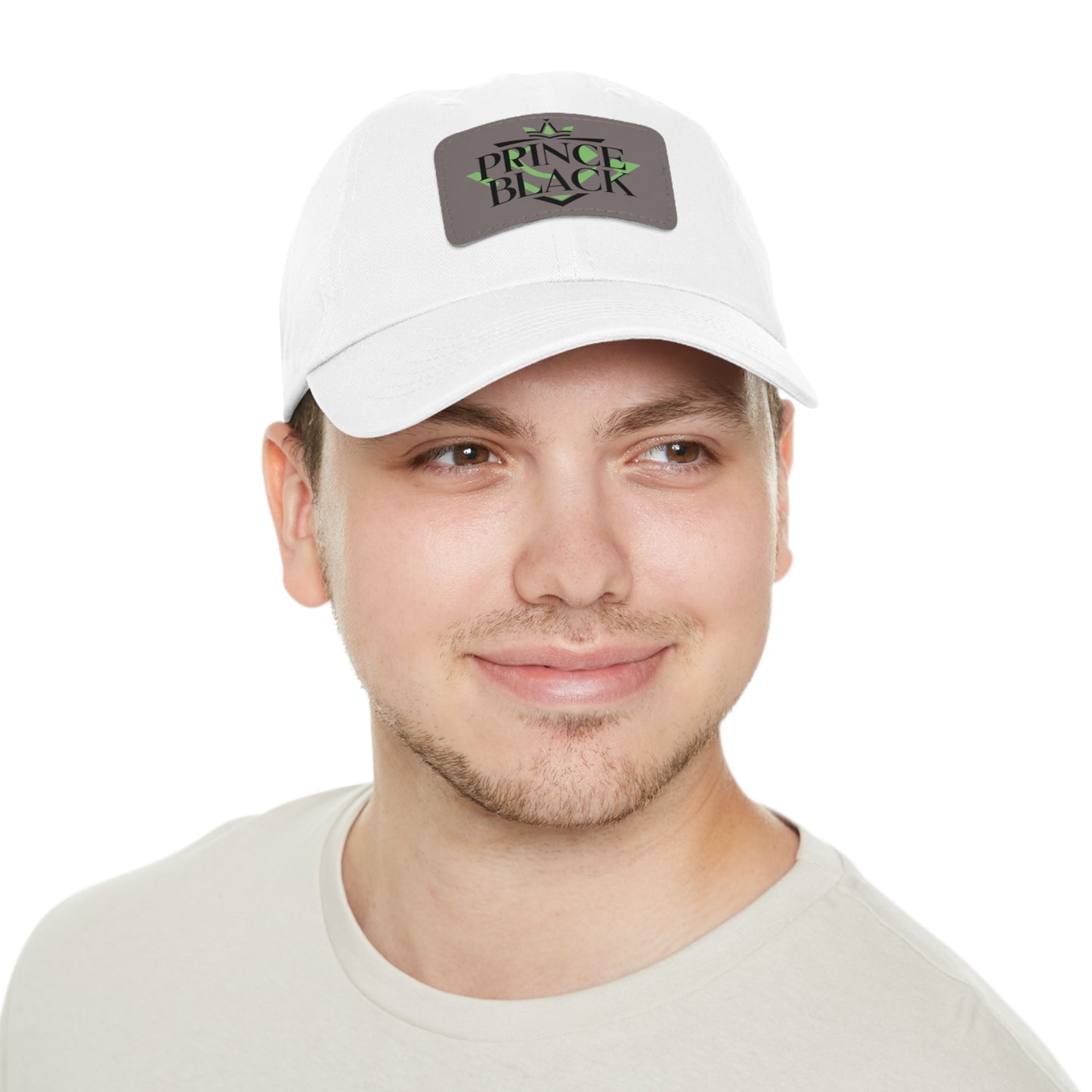 Stylish Dad Hat with Leather Patch - 'Prince Black' Design for Casual Outdoor Wear