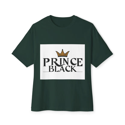 T-shirt oversize à imprimé couronne « Prince Black » 