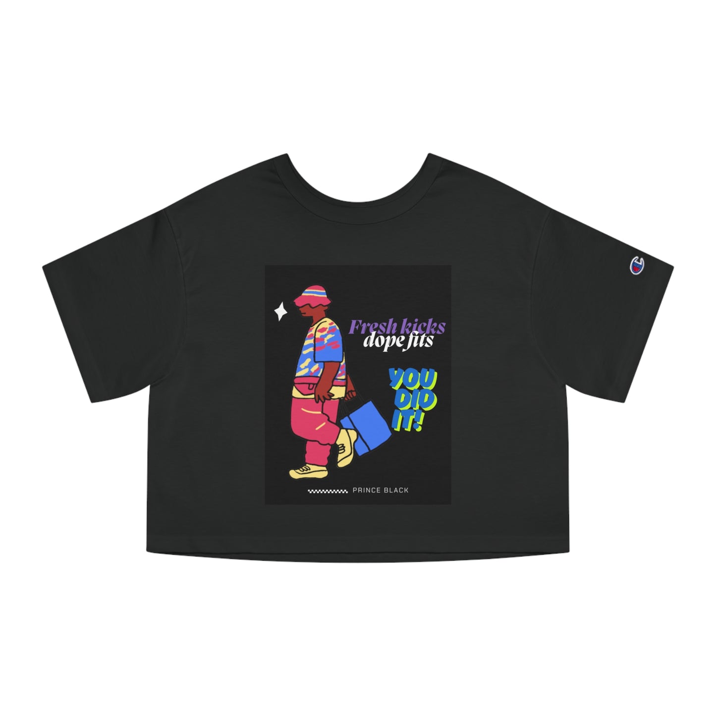 Vibrant Heritage Cropped T-Shirt - Fresh Kicks, Dope Fits