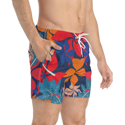Vibrant Floral Swim Trunks for Summer Fun
