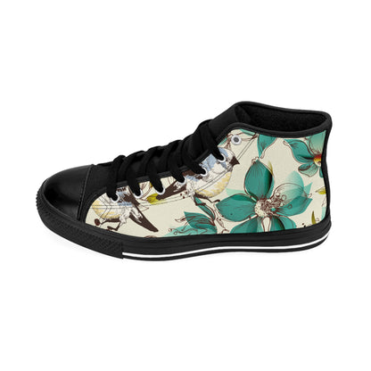 Women’s Classic Floral High-Top Sneakers - Stylish Comfort for Every Occasion