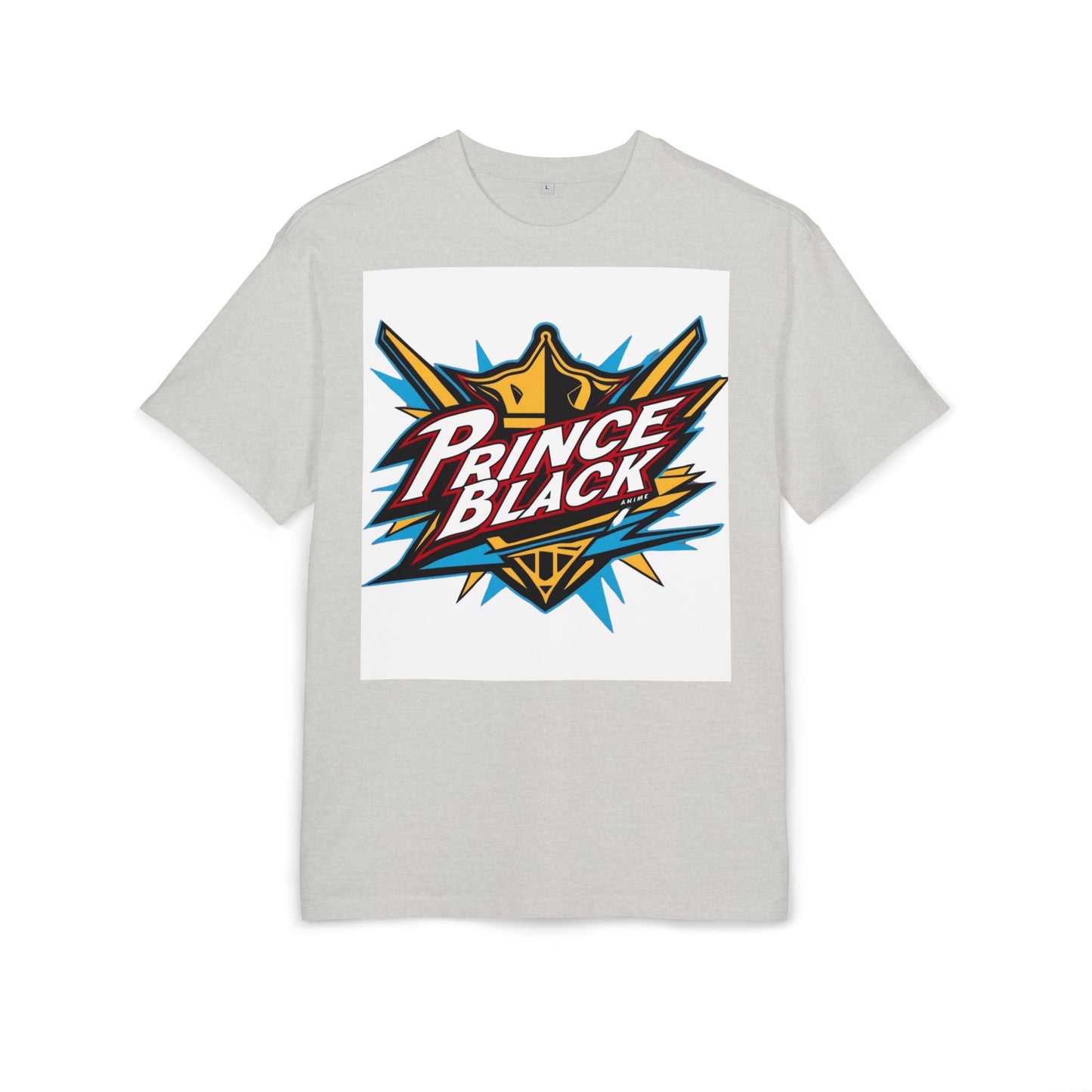 Unisex Oversized Tee - Energetic 'Prince Black' Graphic - Casual Streetwear 