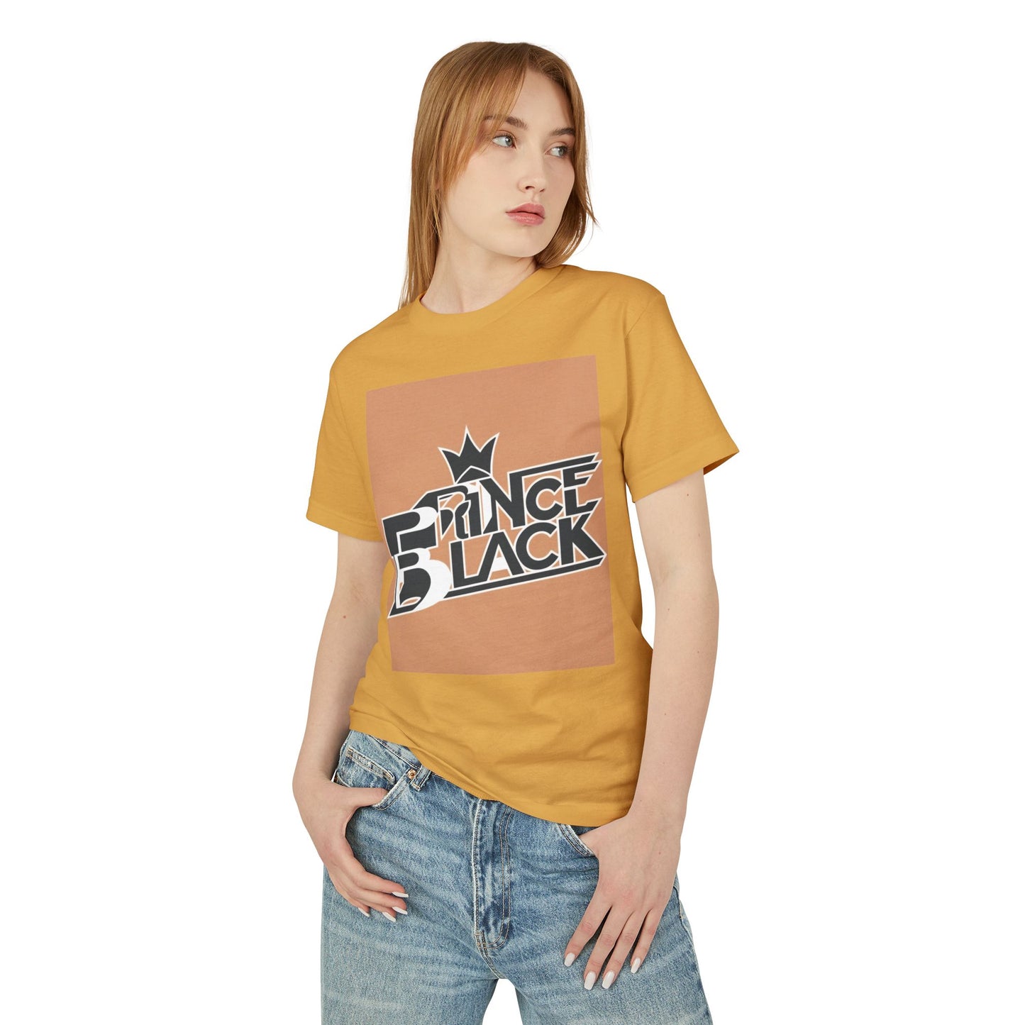 Prince Black Unisex Heavyweight Cotton Tee - Stylish &amp; Comfortable Tee for Music Lovers 