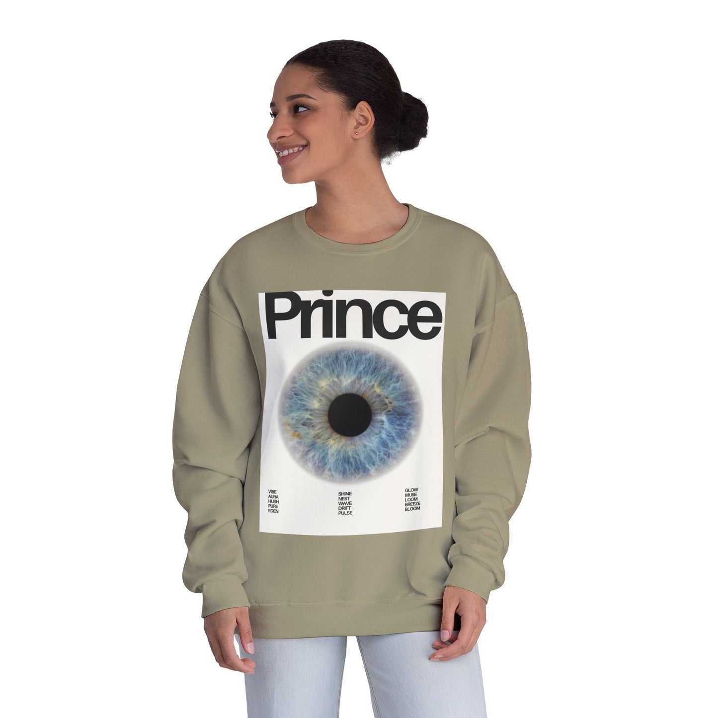 Prince Eye Graphic Unisex Crewneck Sweatshirt | Cozy Fashion for Music Lovers