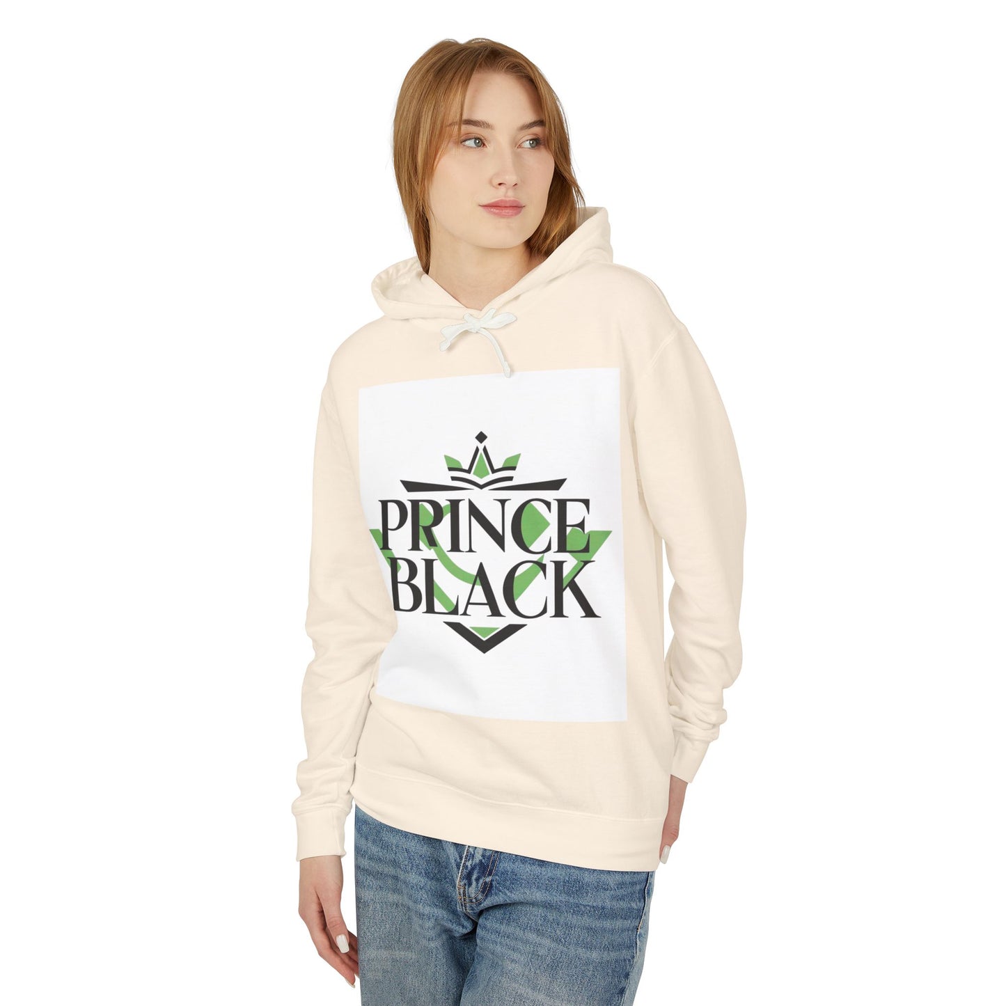 Lightweight Hooded Sweatshirt - 'Prince Black' Graphic Design