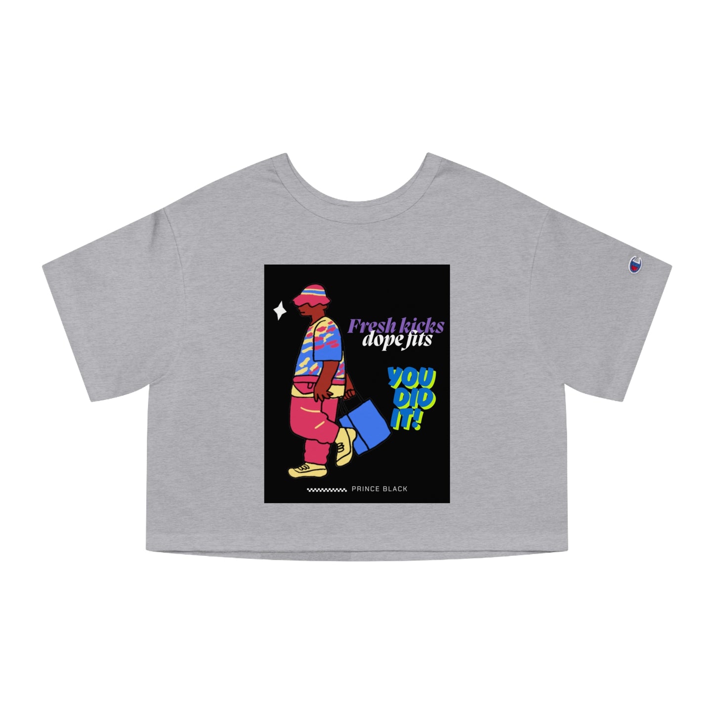 Vibrant Heritage Cropped T-Shirt - Fresh Kicks, Dope Fits
