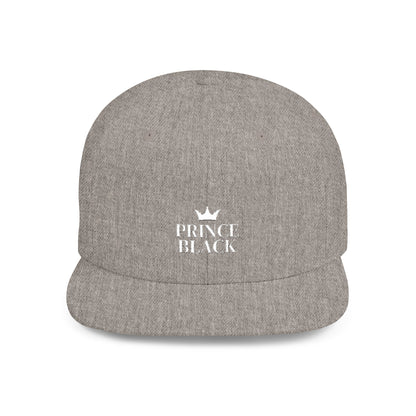 Stylish Prince Black Flat Bill Snapback Hat for Fashion-Forward Individuals