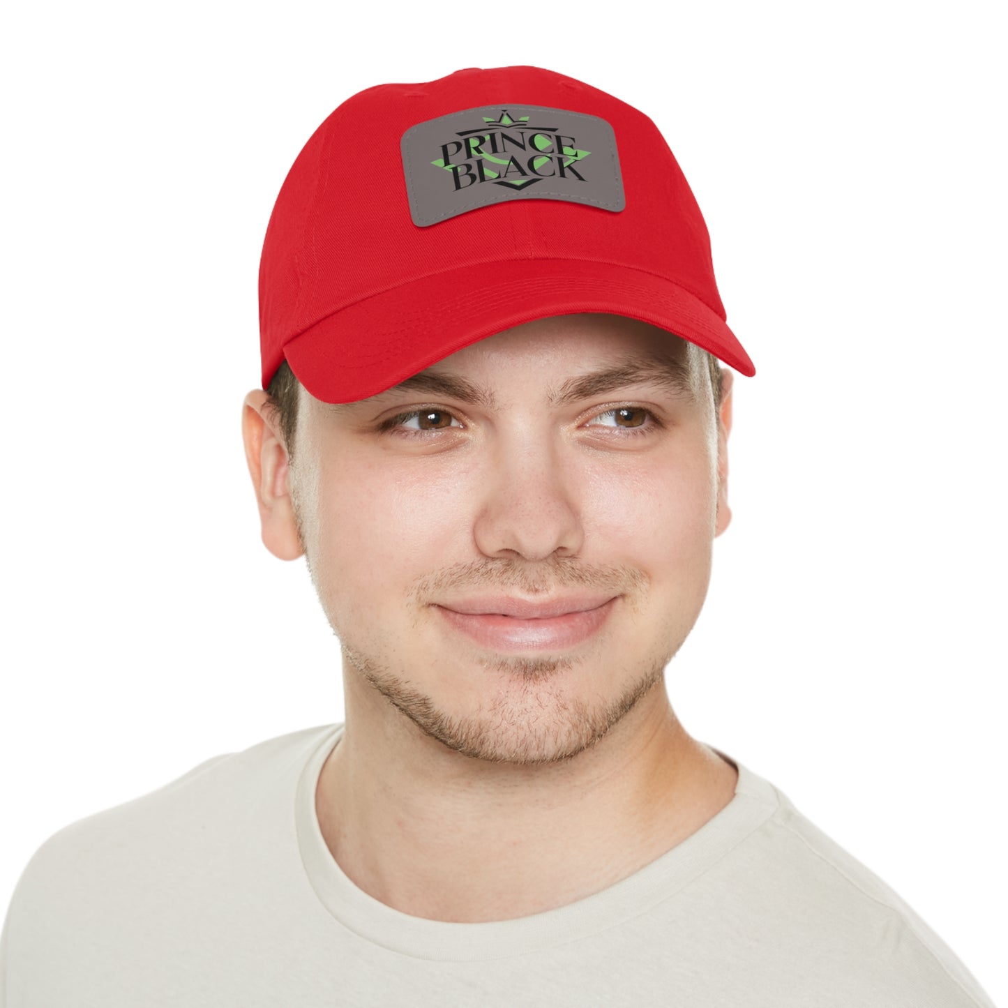 Stylish Dad Hat with Leather Patch - 'Prince Black' Design for Casual Outdoor Wear