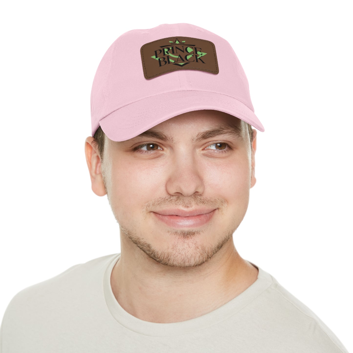 Stylish Dad Hat with Leather Patch - 'Prince Black' Design for Casual Outdoor Wear