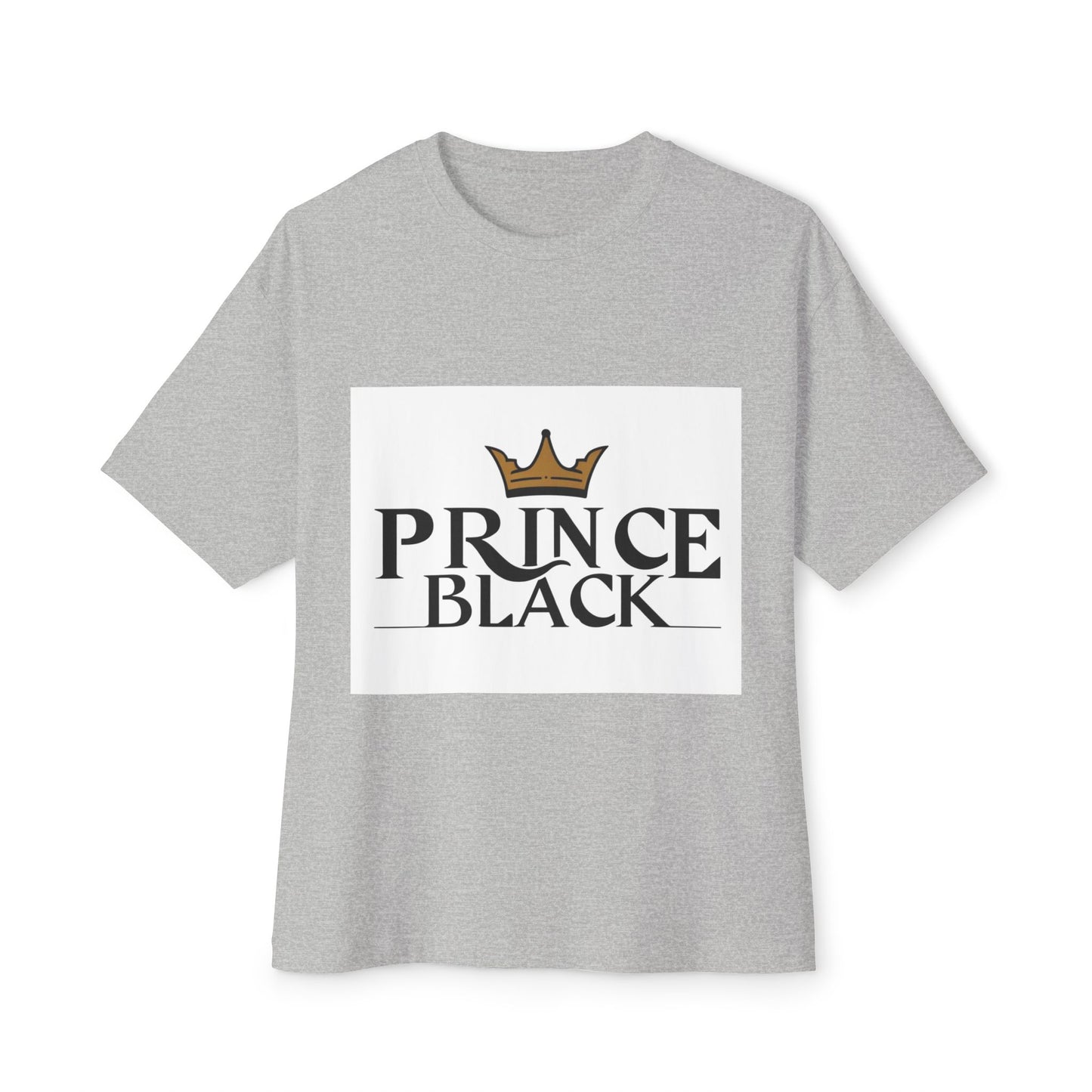 T-shirt oversize à imprimé couronne « Prince Black » 