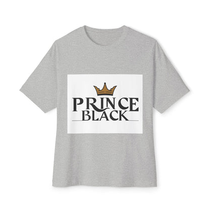 T-shirt oversize à imprimé couronne « Prince Black » 