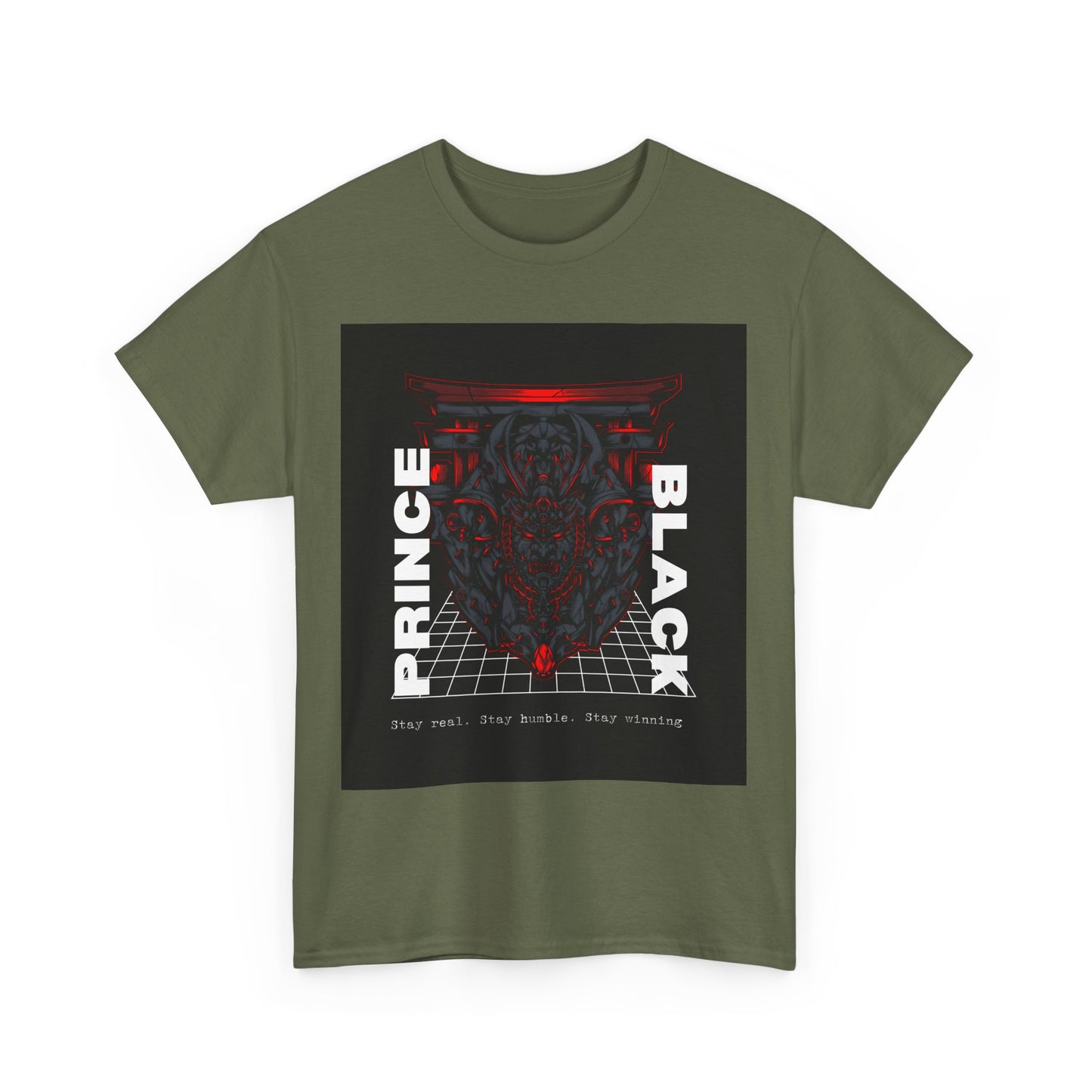 Heavy Cotton Tee - Stay Real Stay Humble Graphic Shirt