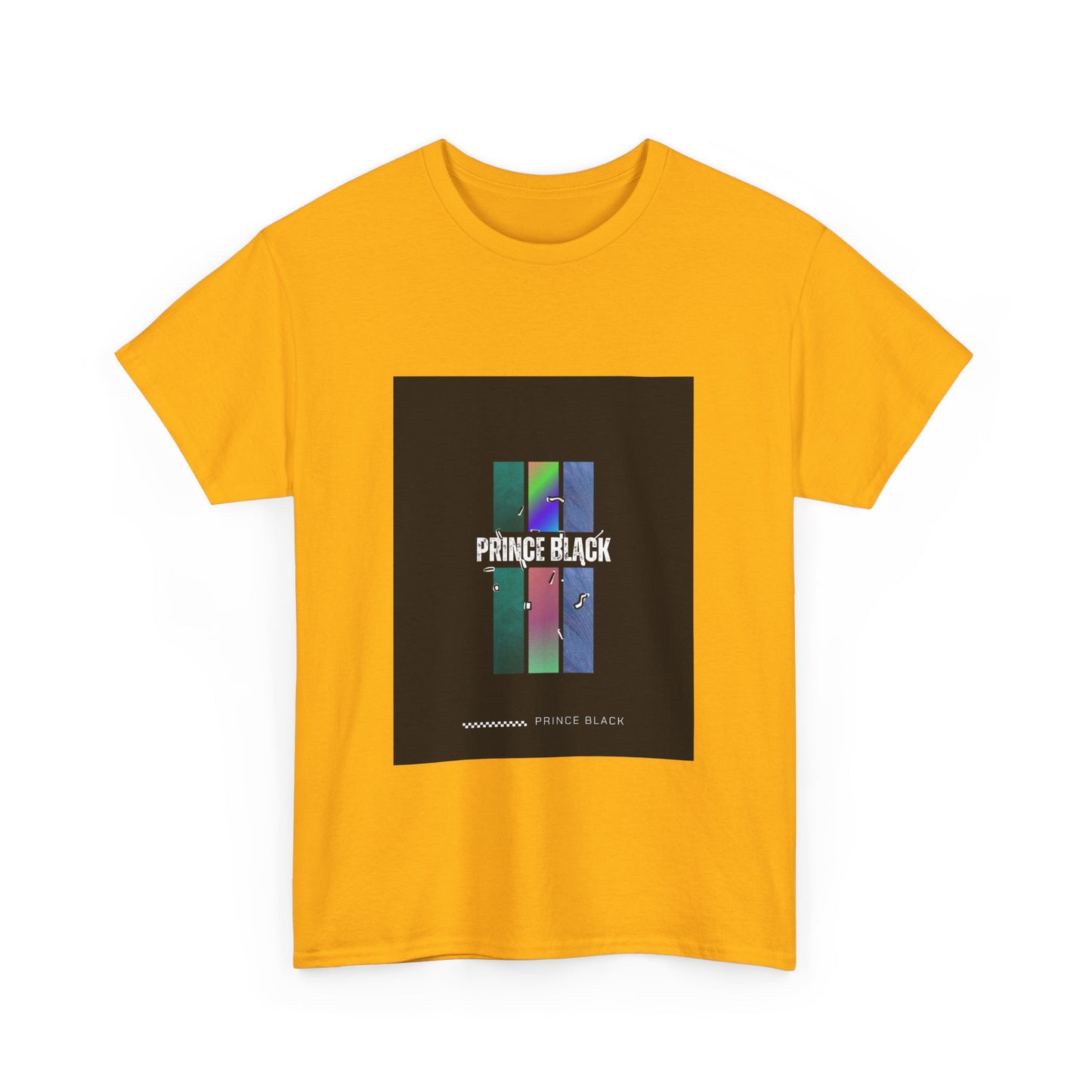 Heavy Cotton Tee - Vibrant 'PRINCE BLACK' Graphic Tee for Music Lovers