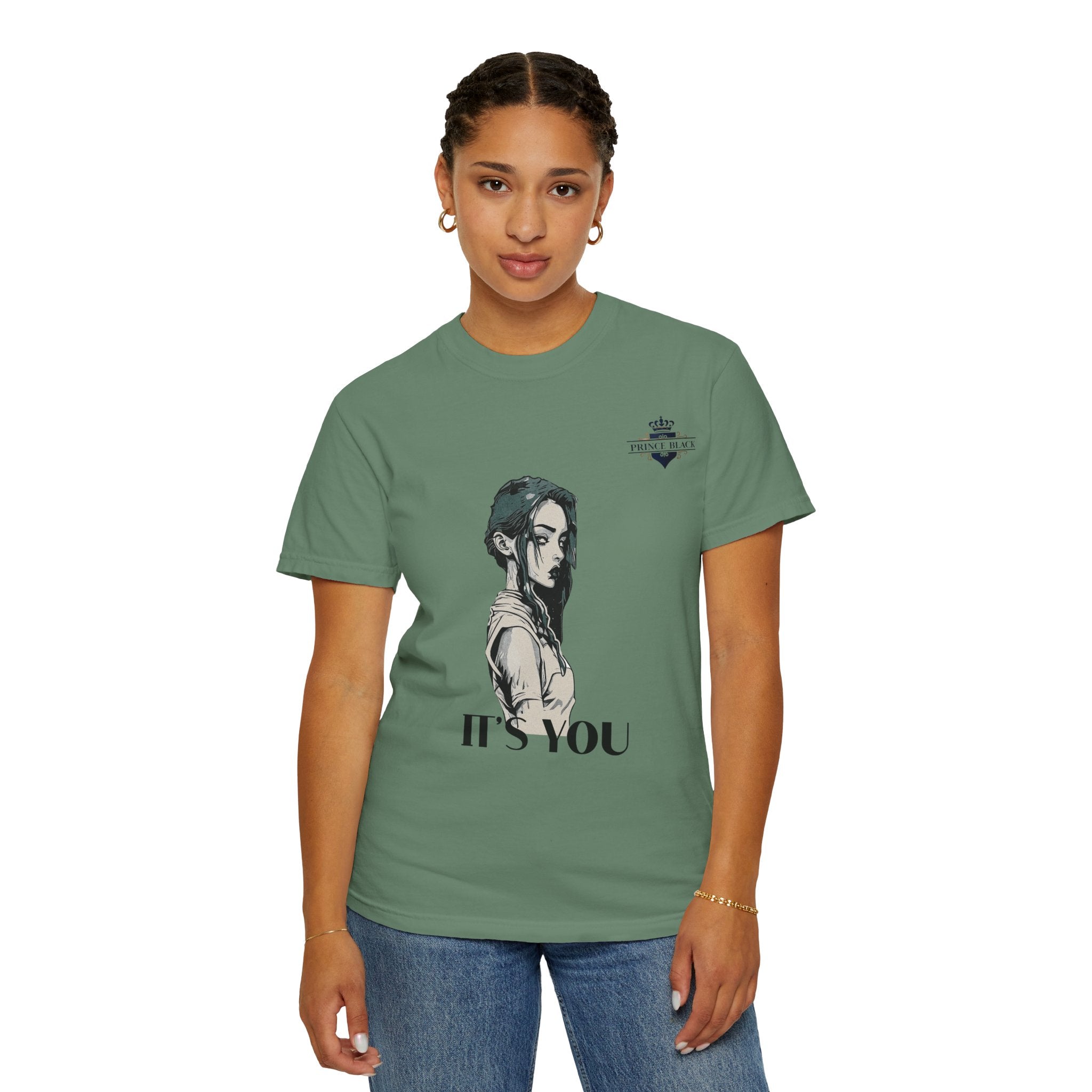 Unisex Garment-Dyed T-Shirt - 'It's You' Graphic Tee for Casual Wear