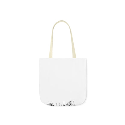 Floral Canvas Tote Bag with 5-Color Straps - Stylish &amp; Eco-Friendly 