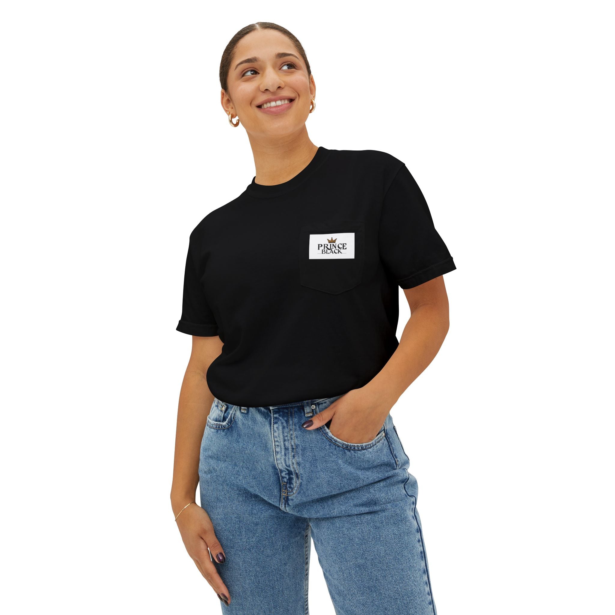 Unisex Garment-Dyed Pocket T-Shirt | Casual Everyday Wear with Masculine Royalty Design