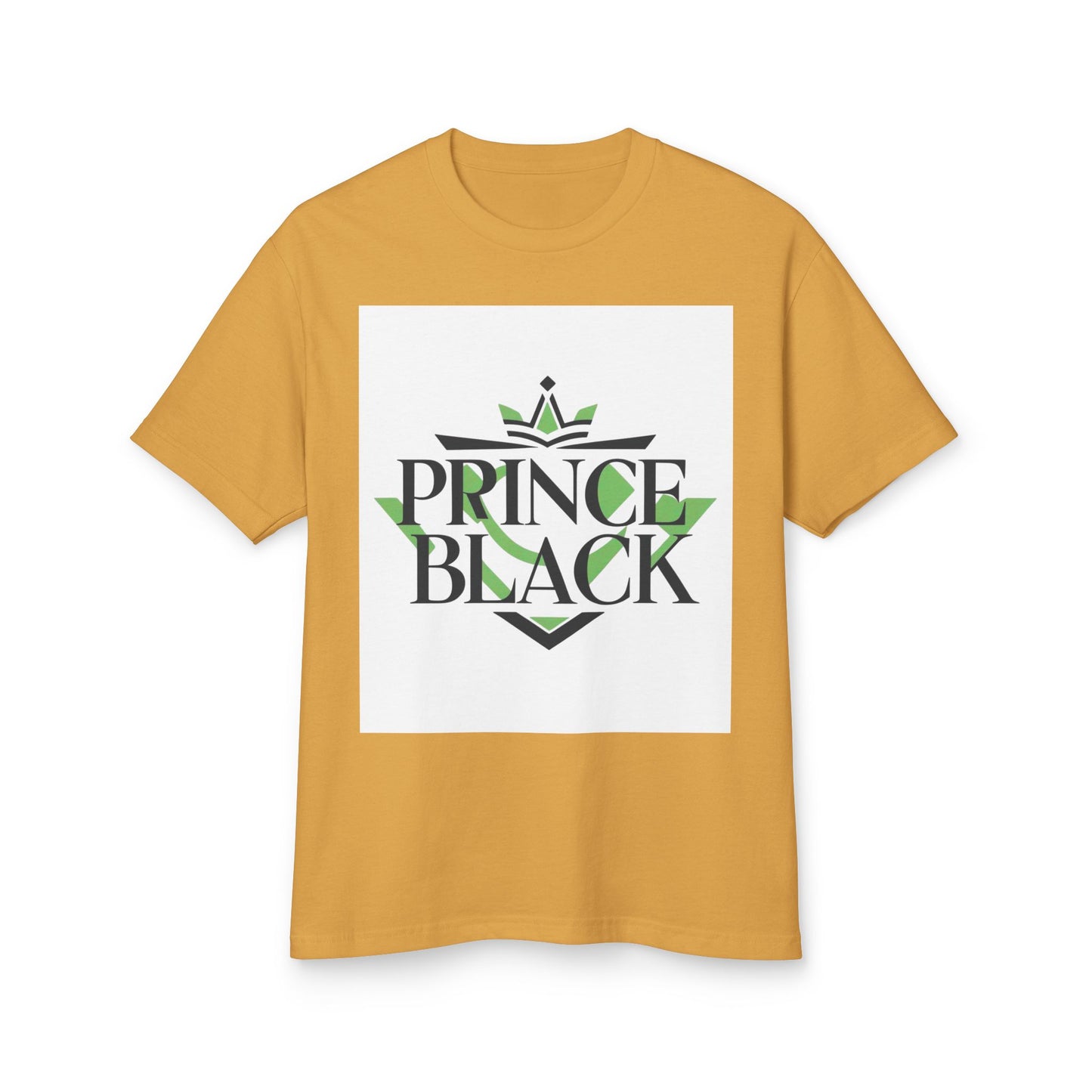 Heavyweight Cotton Tee - 'Prince Black' Graphic T-Shirt | Casual Streetwear