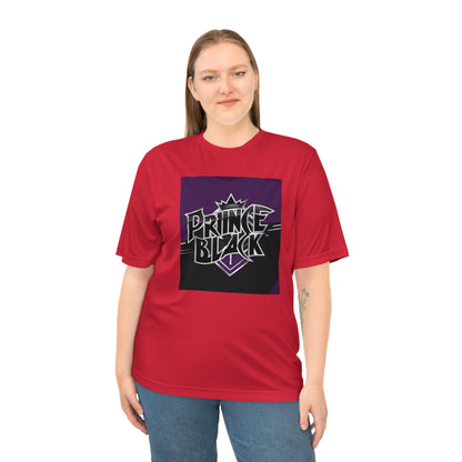 Unisex Zone Performance T-Shirt - Prince Black Graphic Tee for Sports & Casual Wear