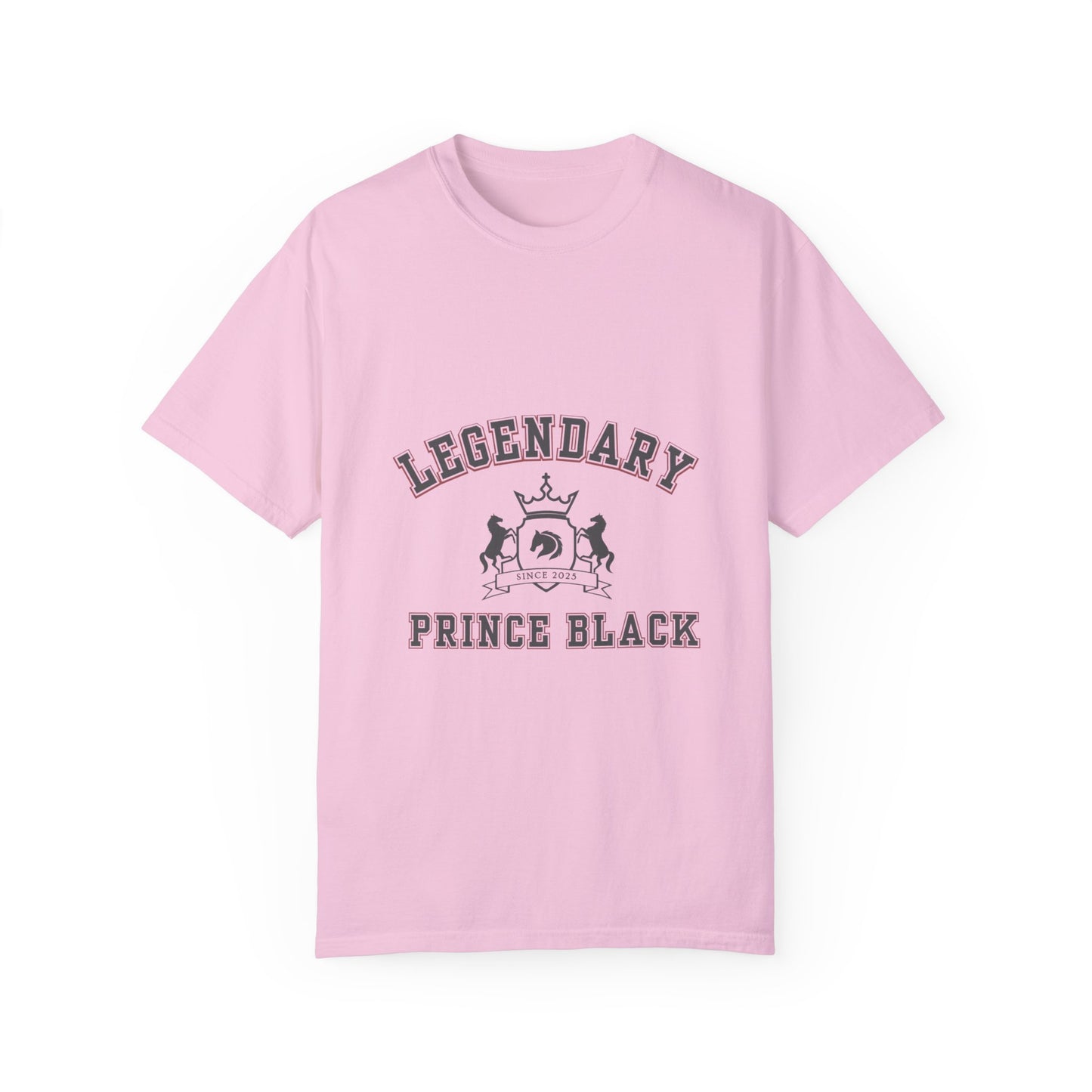 Legendary Prince Black Unisex Garment-Dyed T-Shirt