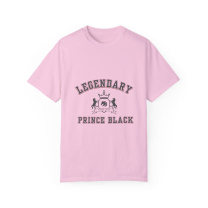 Legendary Prince Black Unisex Garment-Dyed T-Shirt