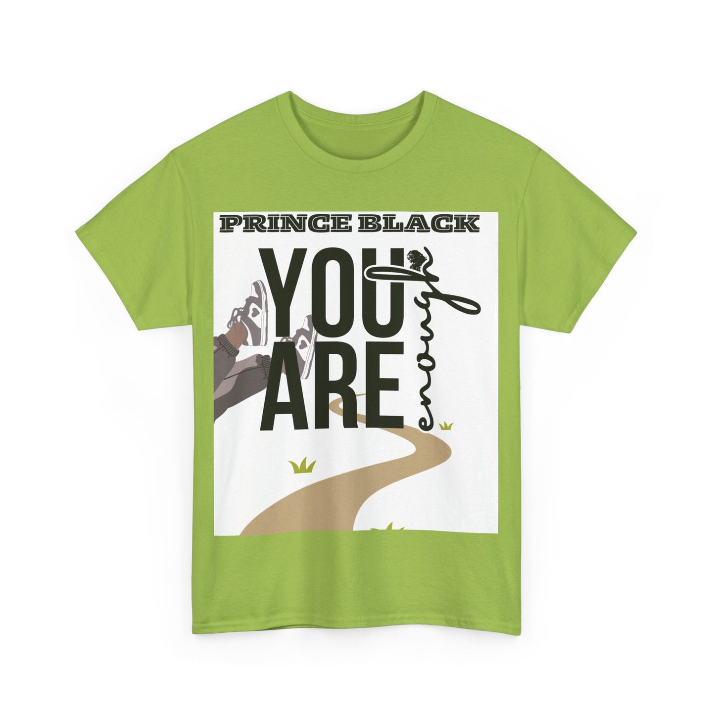 T-shirt unisexe inspirant en coton épais - Motif « You Are Enough » 