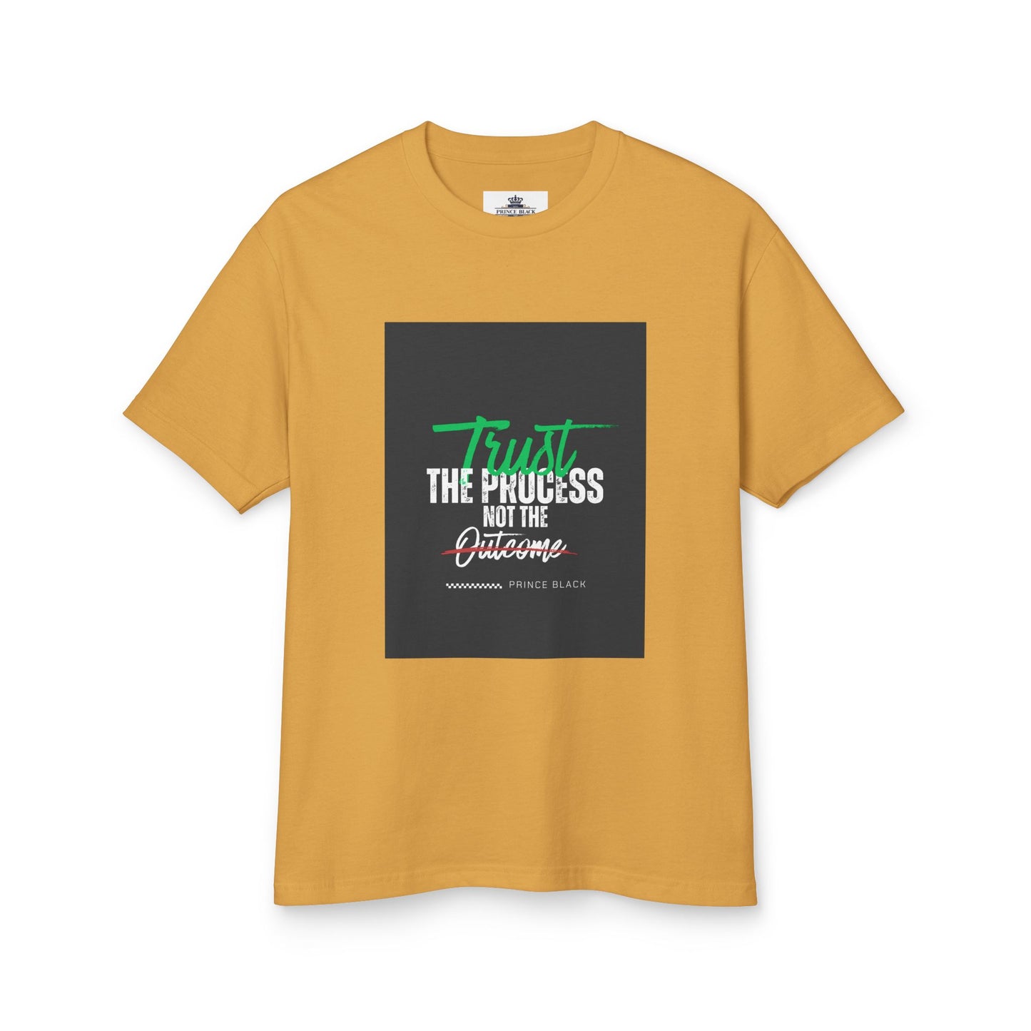 Motivational Unisex Heavyweight Cotton Tee - 'Trust the Process' & 'Sunshine Mixed' Design