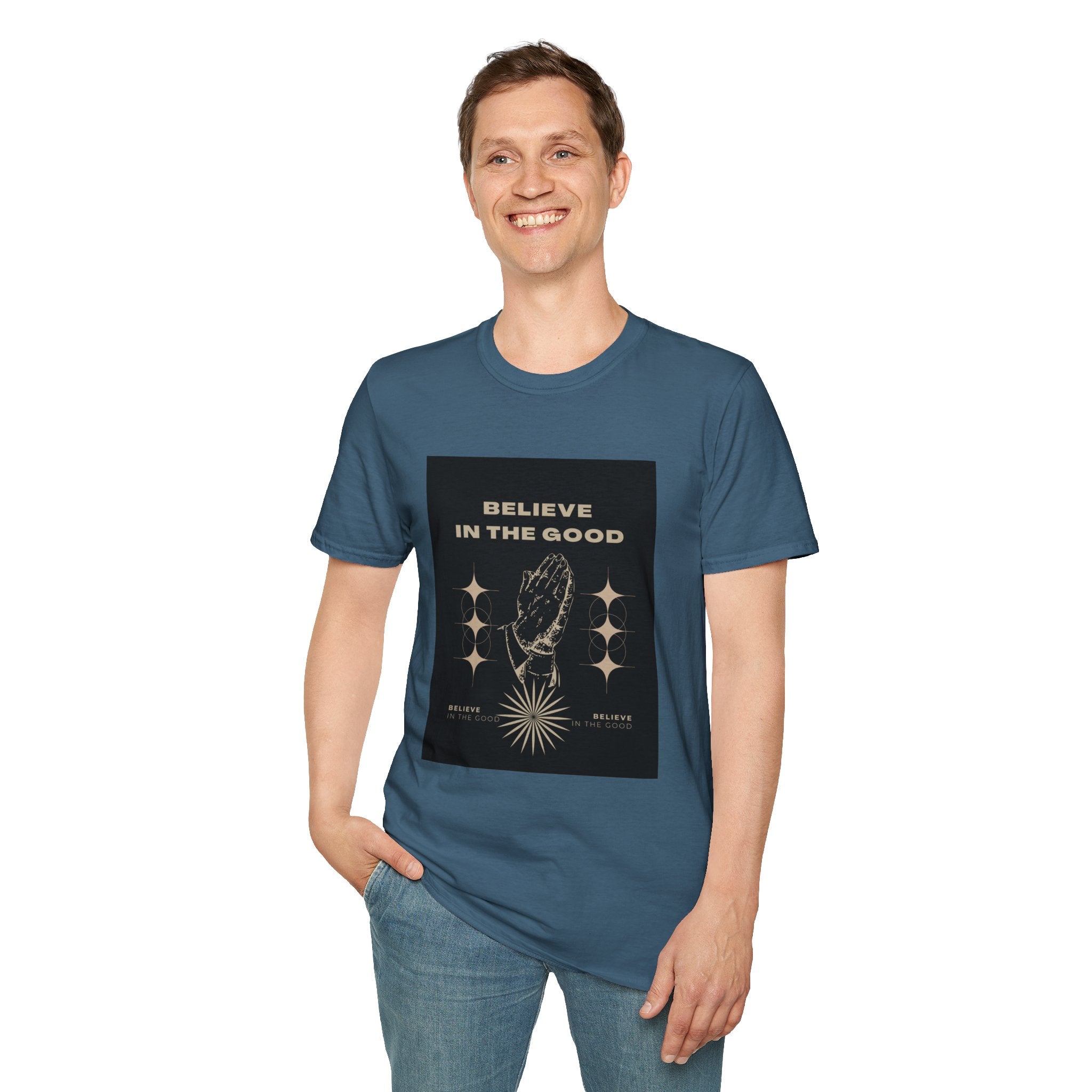 Believe in the Good Unisex Softstyle T-Shirt - Inspirational Graphic Tee