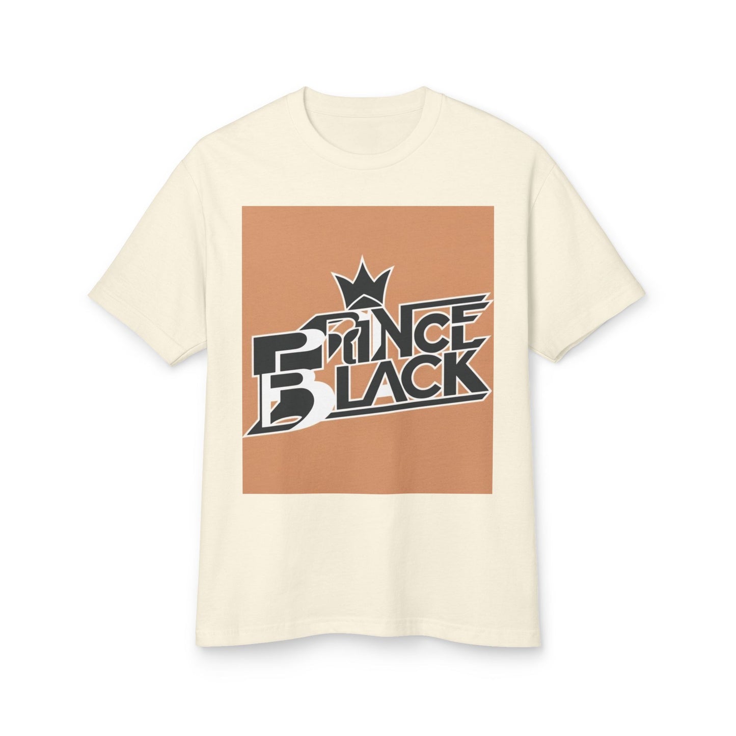 Prince Black Unisex Heavyweight Cotton Tee - Stylish &amp; Comfortable Tee for Music Lovers 