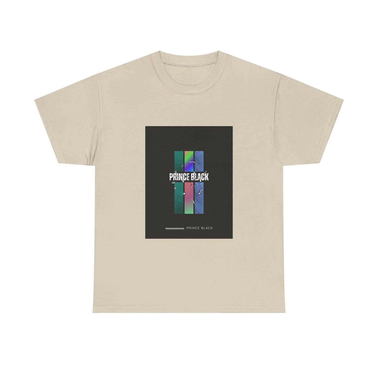 Heavy Cotton Tee - Vibrant 'PRINCE BLACK' Graphic Tee for Music Lovers