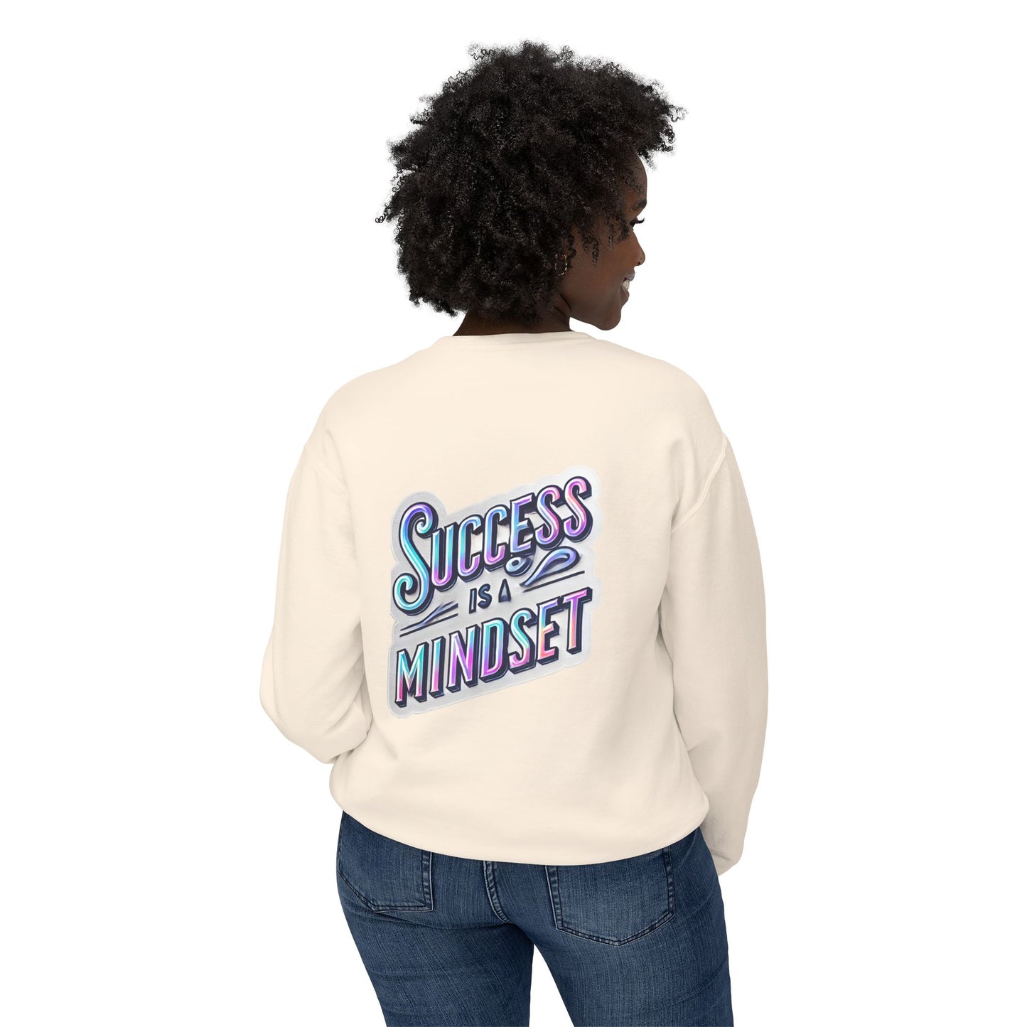 Inspirational Success Mindset Unisex Lightweight Crewneck Sweatshirt