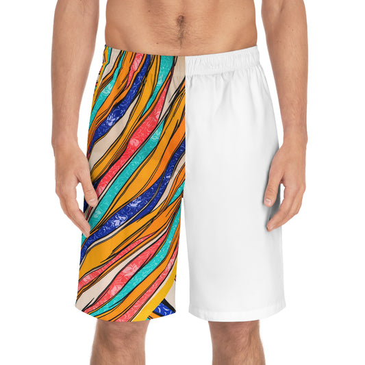 Vibrant Men's Board Shorts for Beach Days & Summer Fun