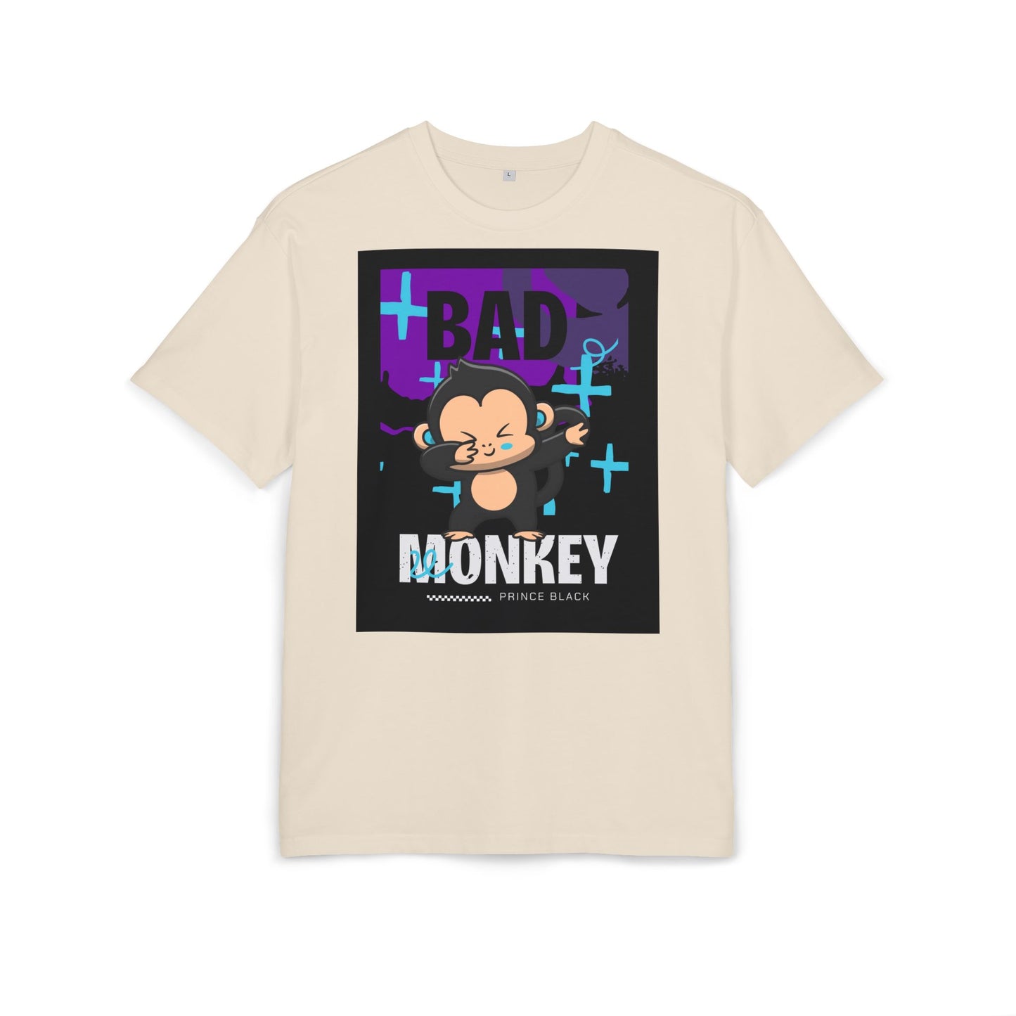 Bad Monkey Graphic Unisex Oversize Tee - Fun & Comfy Streetwear for Casual Vibes