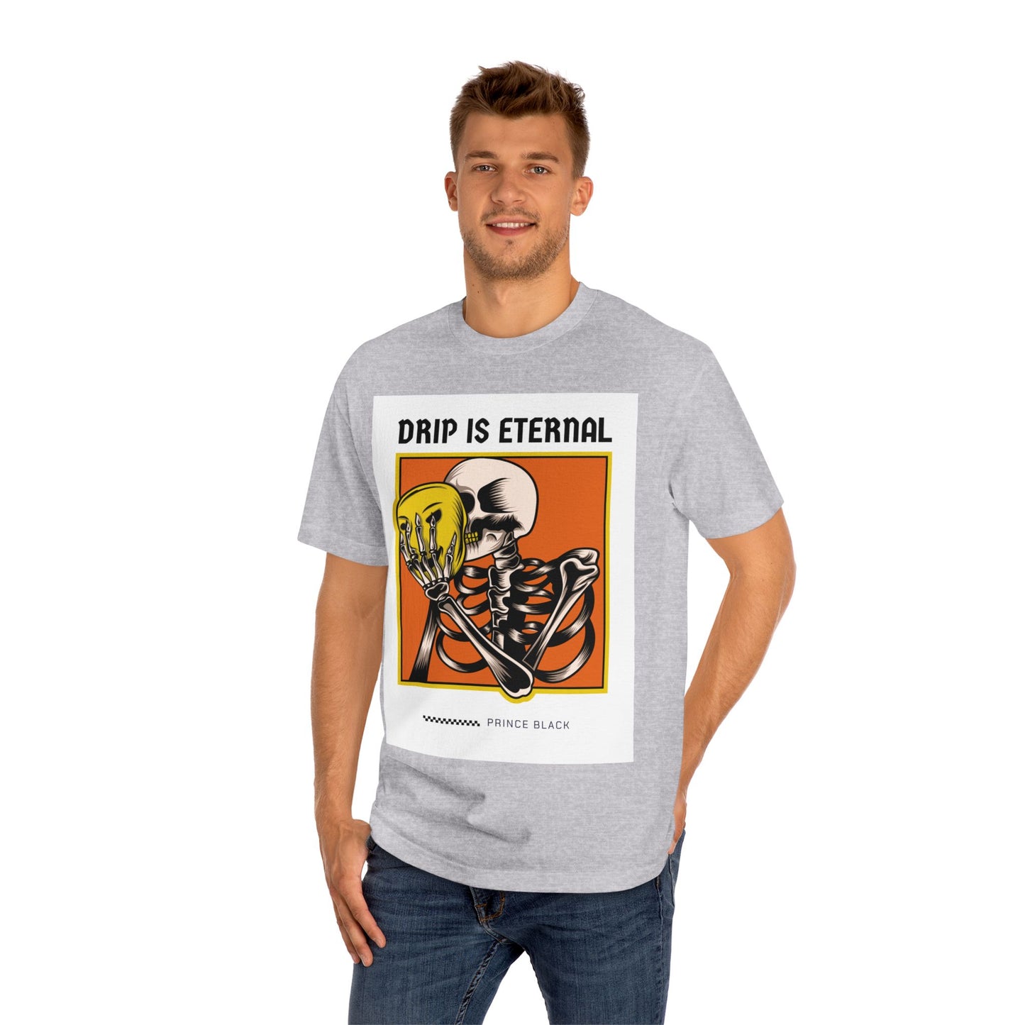 Skeleton Drip Is Eternal Unisex Classic Tee - Trendy Graphic Tee for Casual Style