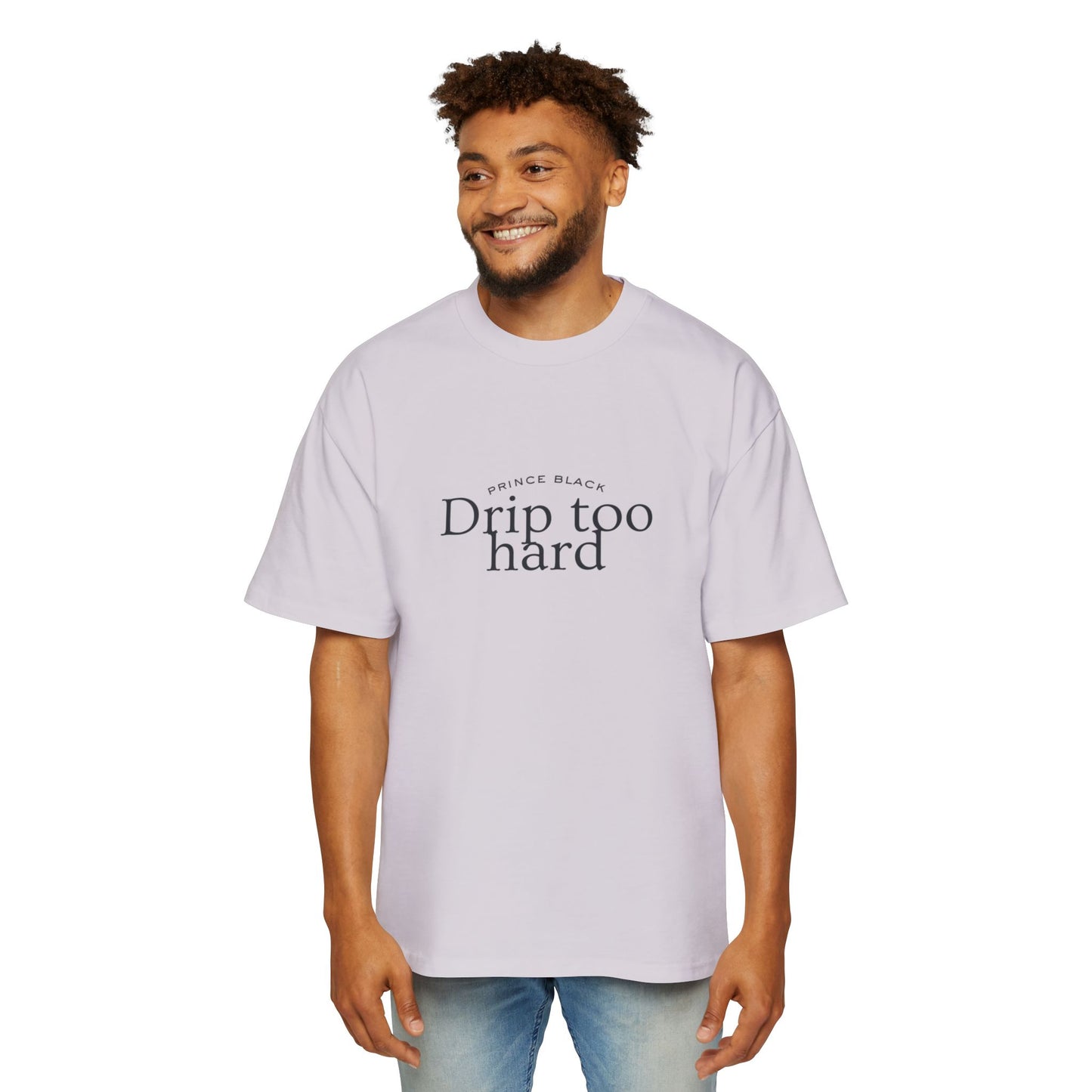 Men's Oversized Tee - 'Drip Too Hard' Streetwear Fashion