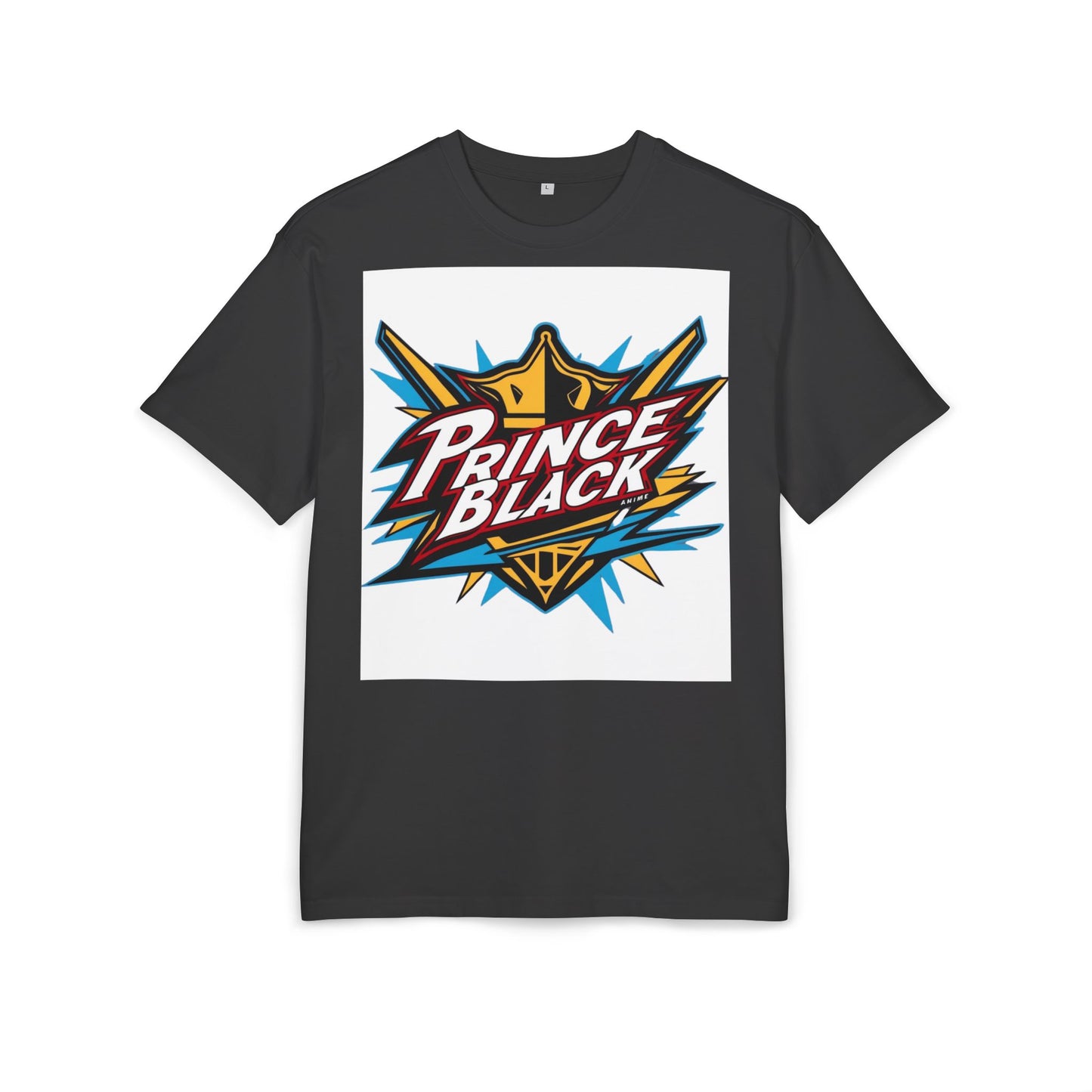 Unisex Oversized Tee - Energetic 'Prince Black' Graphic - Casual Streetwear 