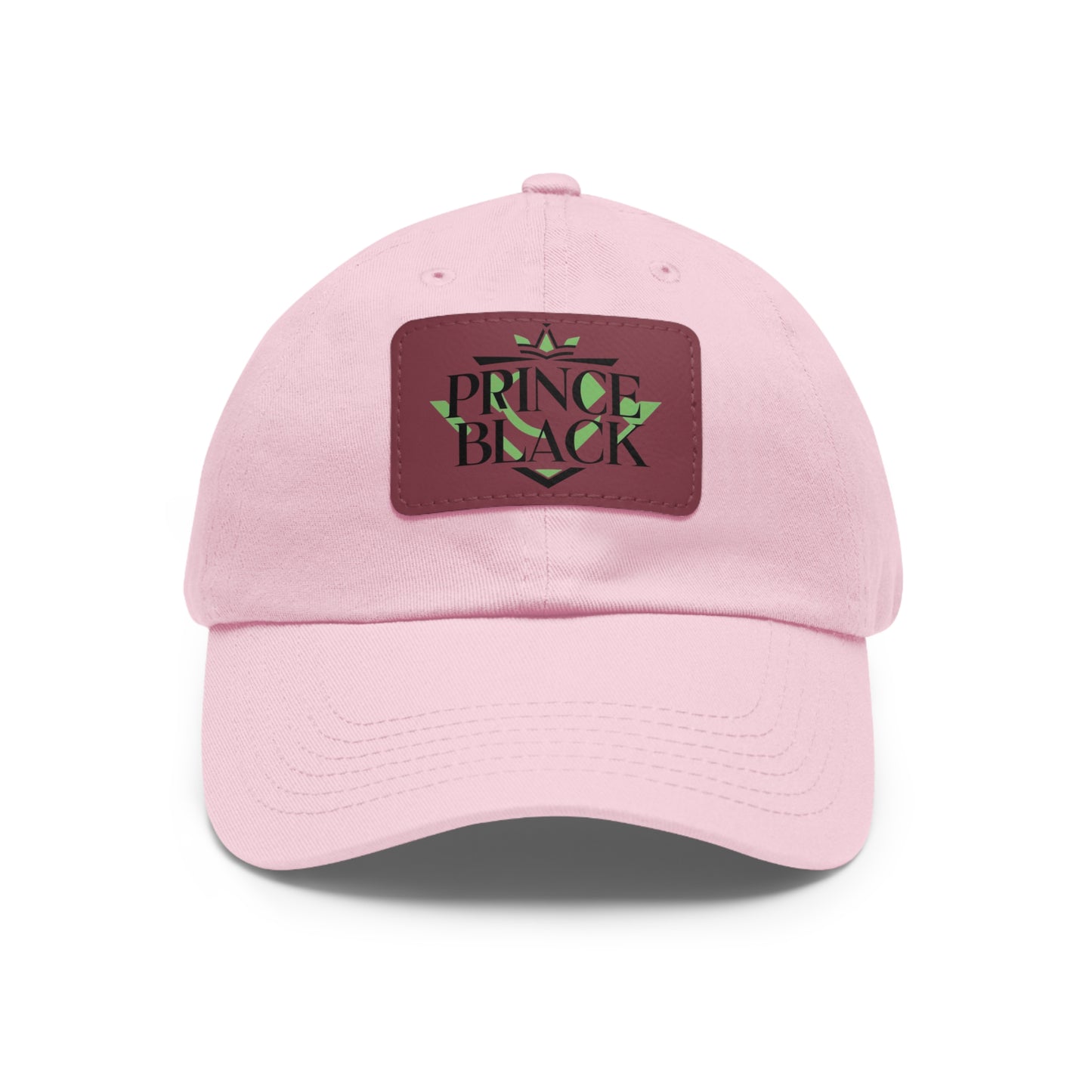 Stylish Dad Hat with Leather Patch - 'Prince Black' Design for Casual Outdoor Wear