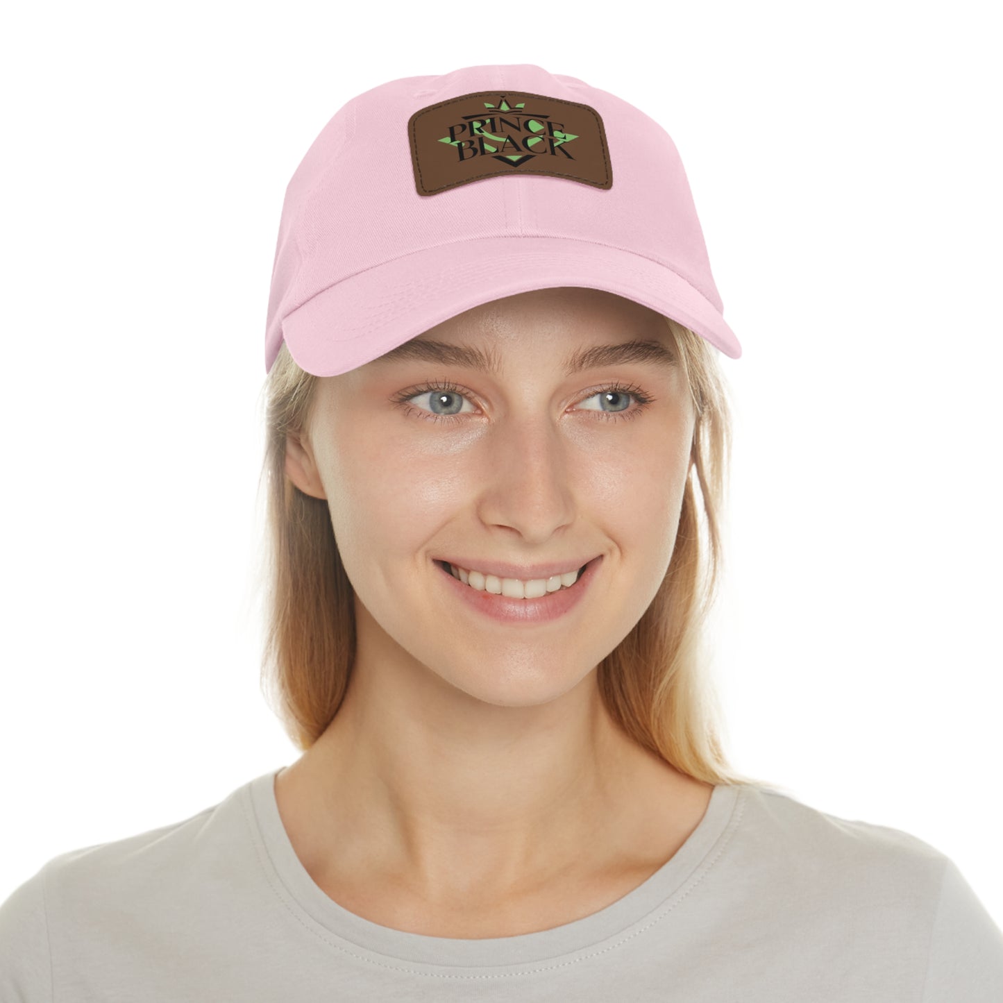 Stylish Dad Hat with Leather Patch - 'Prince Black' Design for Casual Outdoor Wear