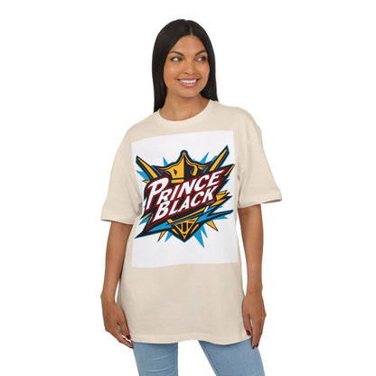 Unisex Oversized Tee - Energetic ‘Prince Black’ Graphic - Casual Streetwear