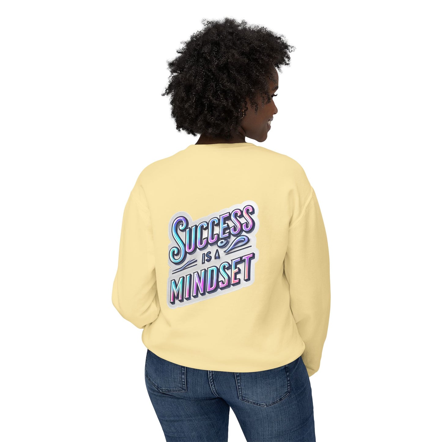 Inspirational Success Mindset Unisex Lightweight Crewneck Sweatshirt