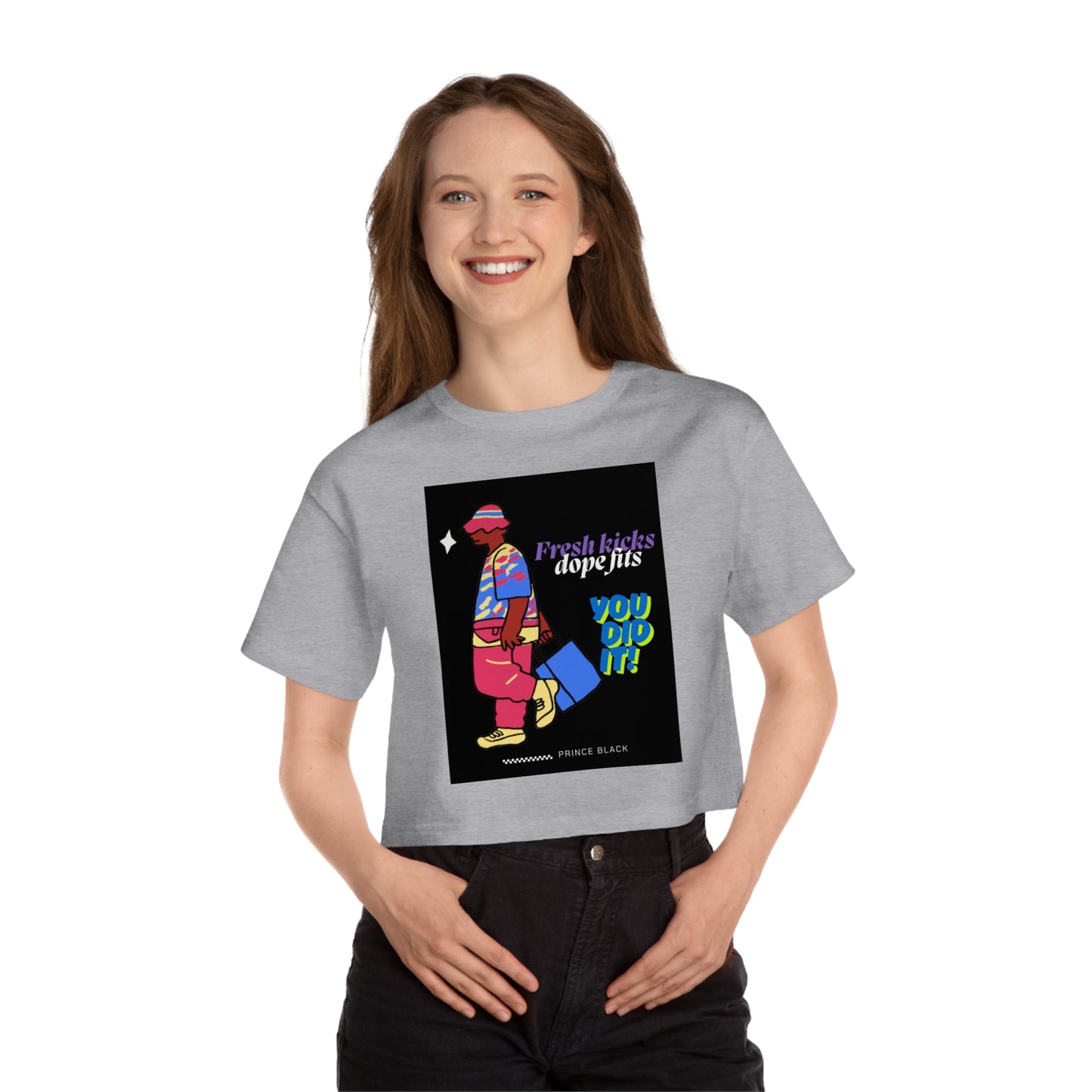 Vibrant Heritage Cropped T-Shirt - Fresh Kicks, Dope Fits