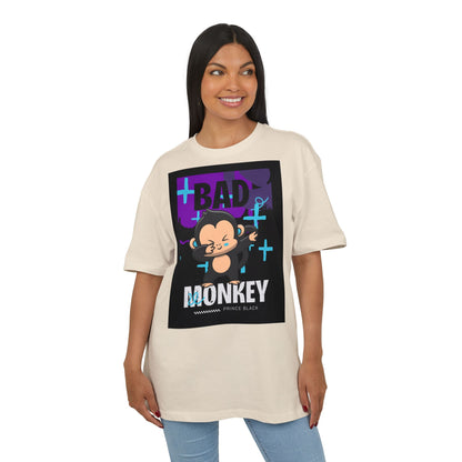 Bad Monkey Graphic Unisex Oversize Tee - Fun & Comfy Streetwear for Casual Vibes