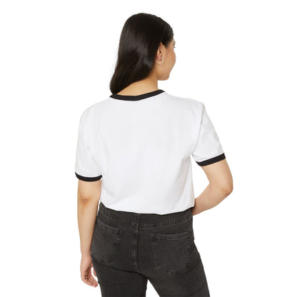 Unisex Cotton Ringer T-Shirt - Trendy 'Prince Black' Design for Casual Wear 