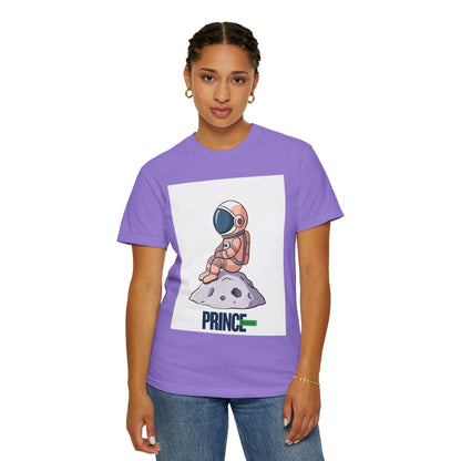 Cosmic Adventure T-shirt - Unisex Garment-Dyed Tee with Astronaut Design