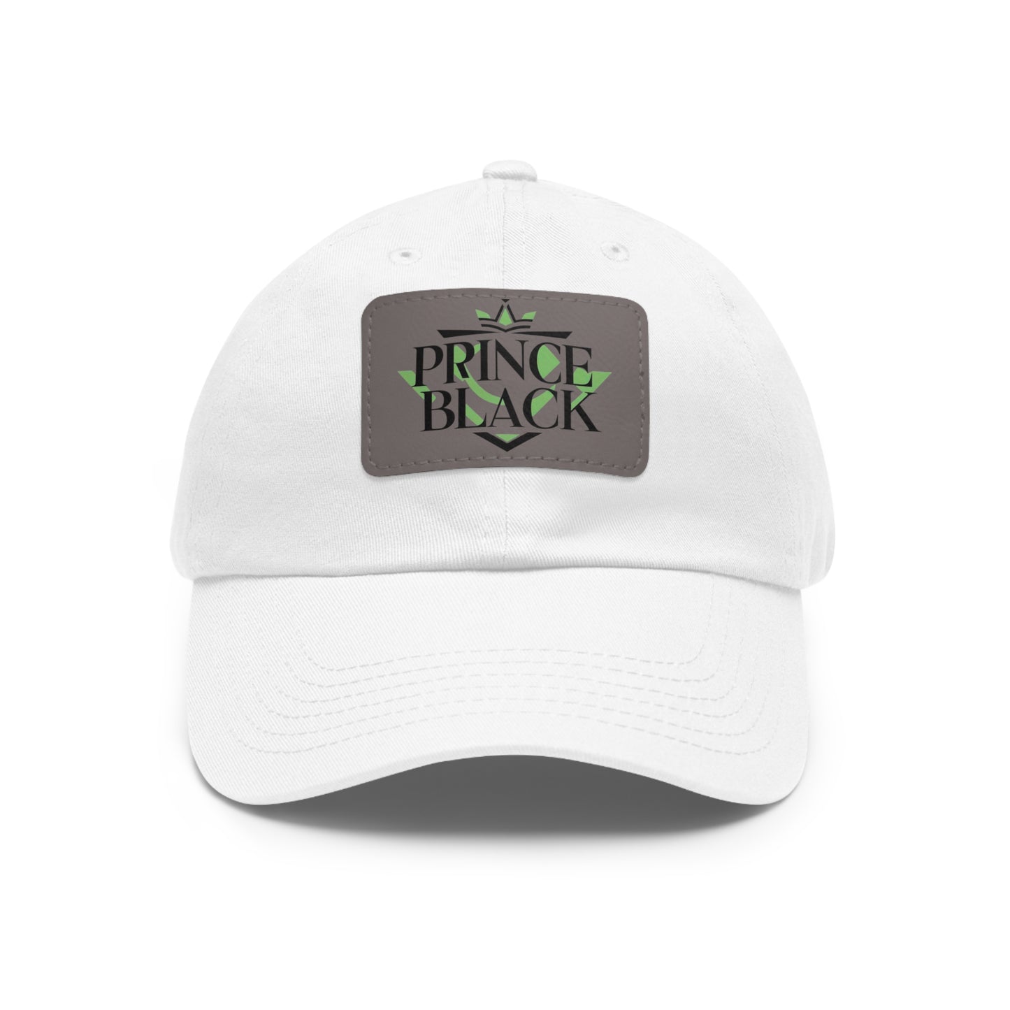Stylish Dad Hat with Leather Patch - 'Prince Black' Design for Casual Outdoor Wear