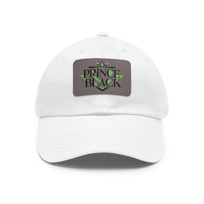 Stylish Dad Hat with Leather Patch - 'Prince Black' Design for Casual Outdoor Wear