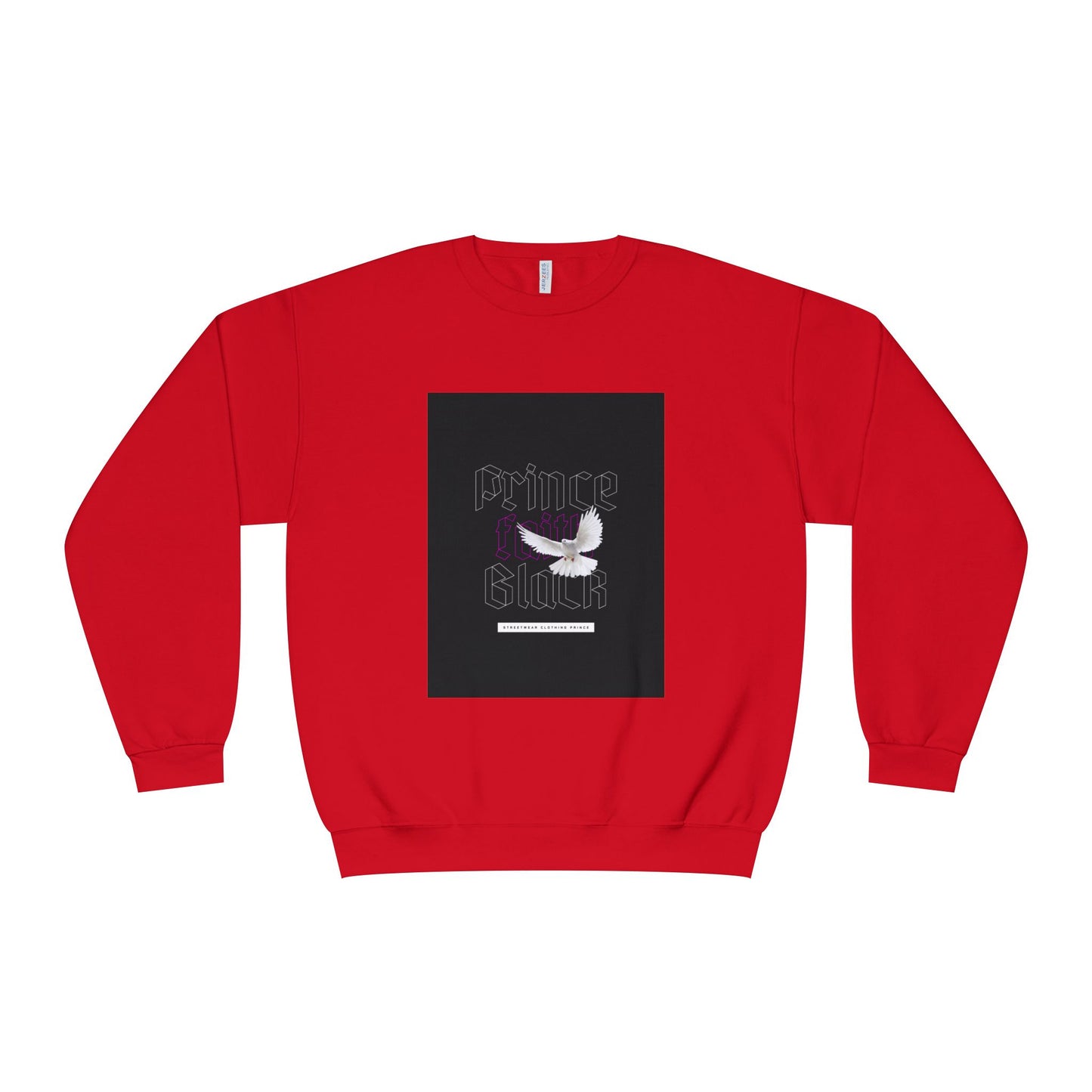Unisex Crewneck Sweatshirt - 'Prince Black' Graphic Sweatshirt for Music Lovers