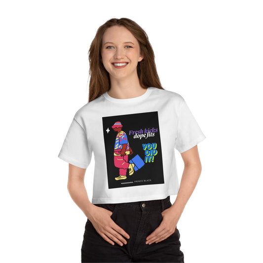 Vibrant Heritage Cropped T-Shirt - Fresh Kicks, Dope Fits