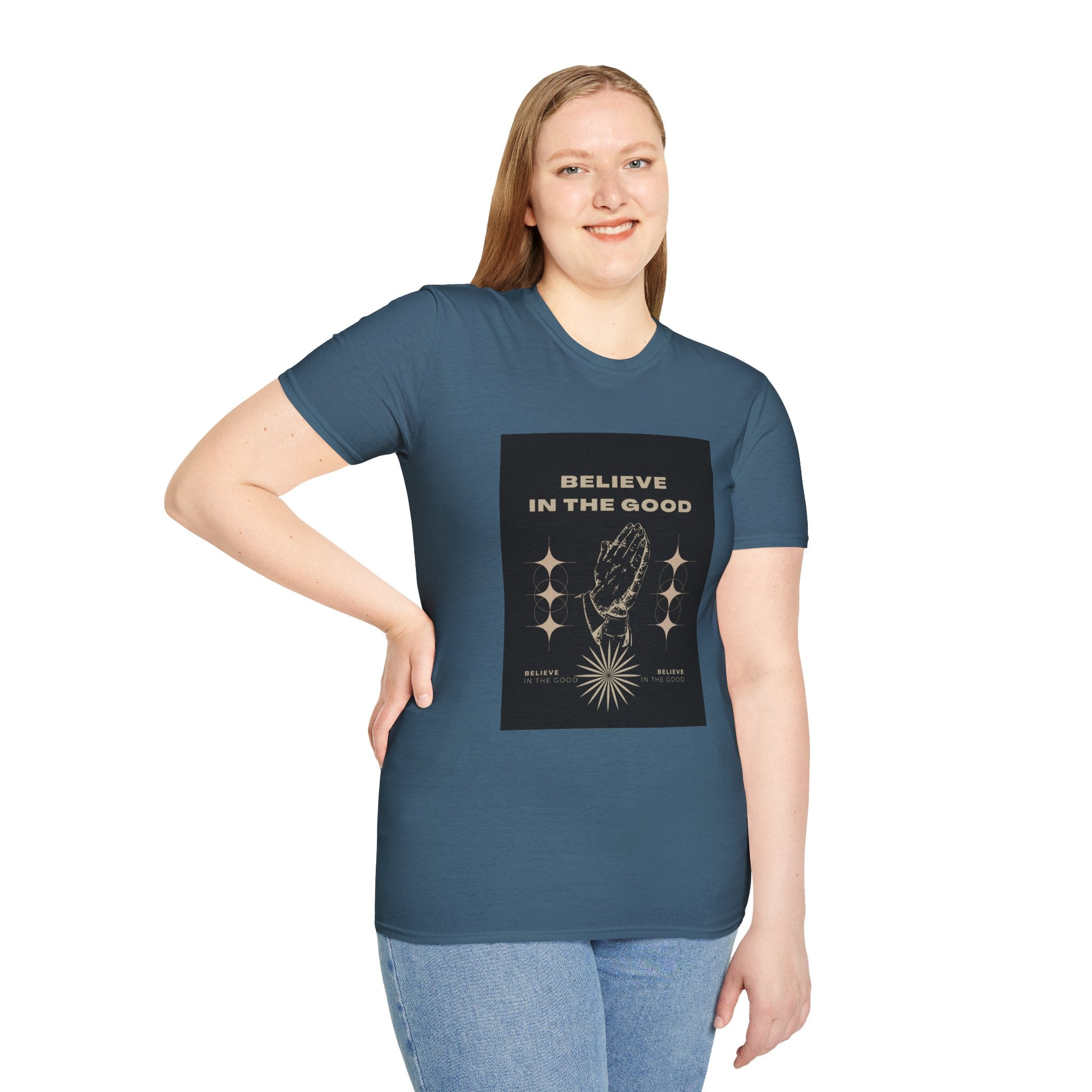 Believe in the Good Unisex Softstyle T-Shirt - Inspirational Graphic Tee
