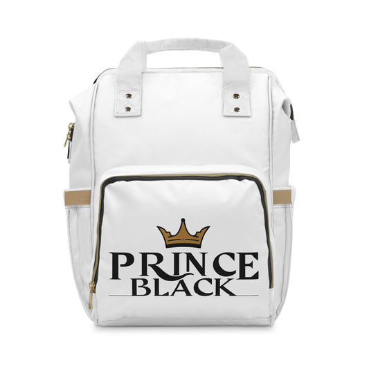 Royal Prince Black Multifunctional Diaper Backpack - Stylish and Practical Baby Care Bag 