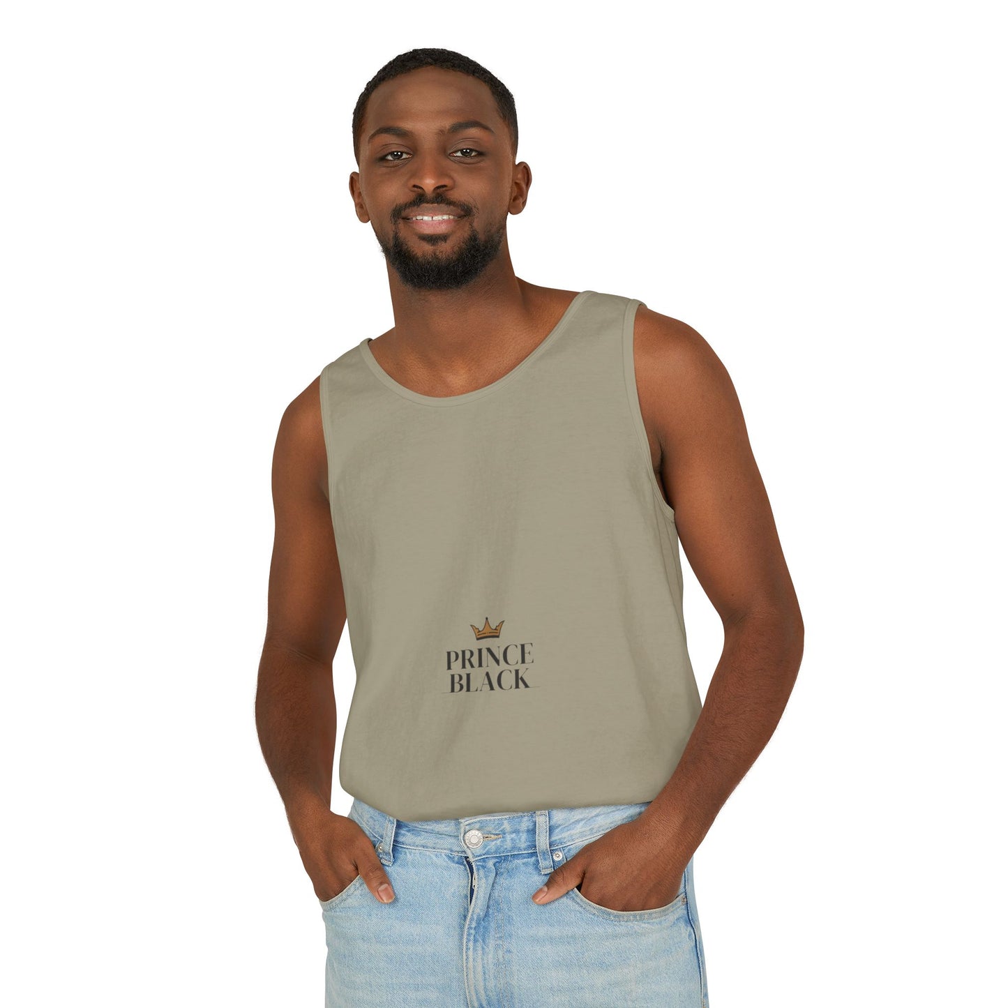 Stylish Unisex Tank Top - 'Prince Black' Design
